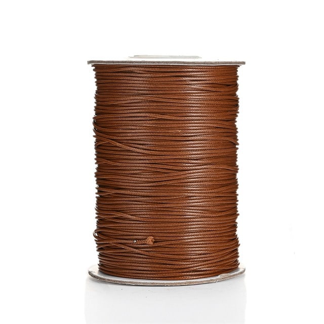 Fil ciré linhasita marron 2 mm