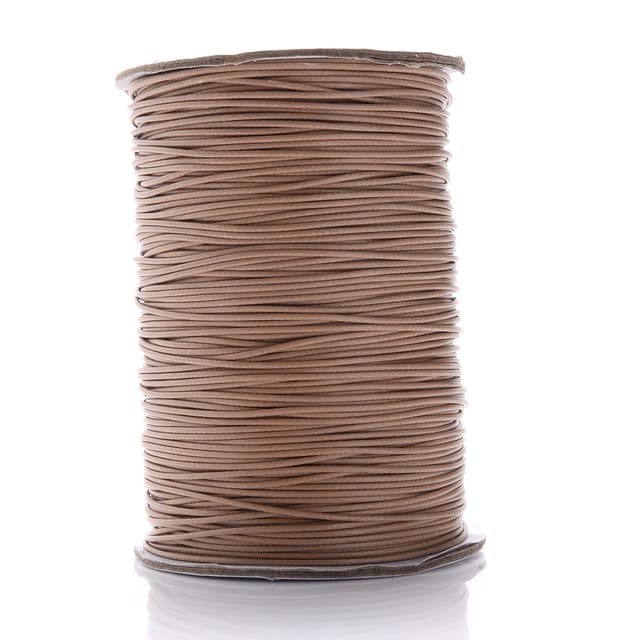 Fil ciré linhasita marron 2 mm