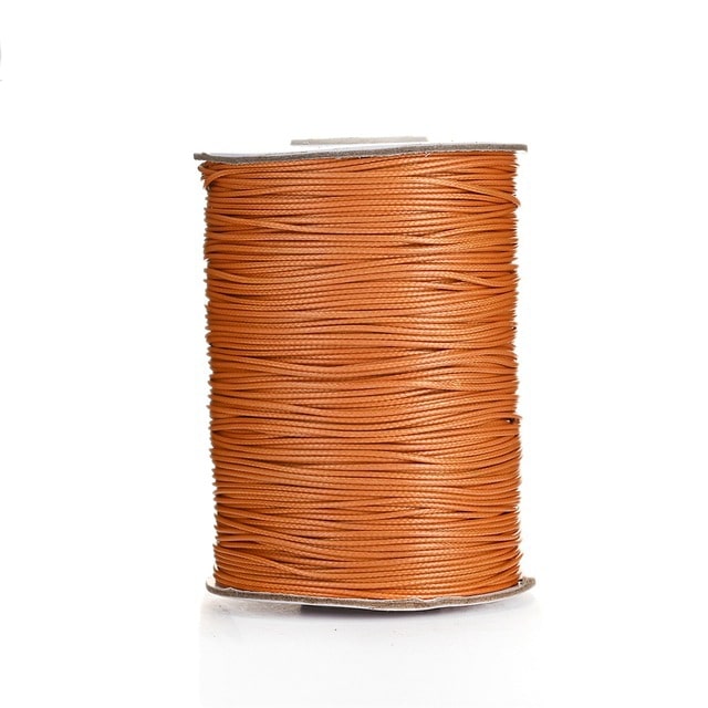 Fil ciré linhasita 2 mm orange vintage