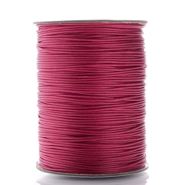 Fil ciré linhasita 2 mm rose framboise