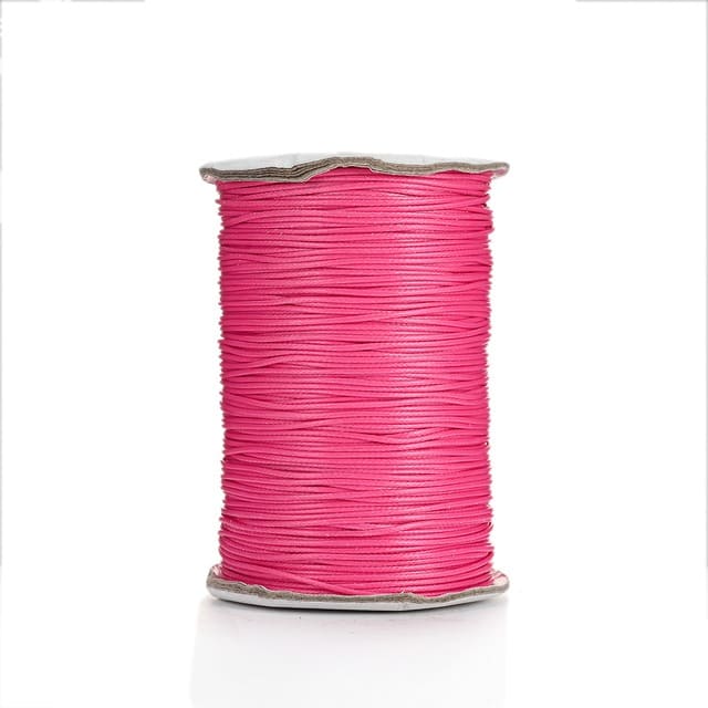Fil ciré linhasita 2 mm rose vif