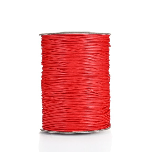 Fil ciré linhasita 2 mm rouge