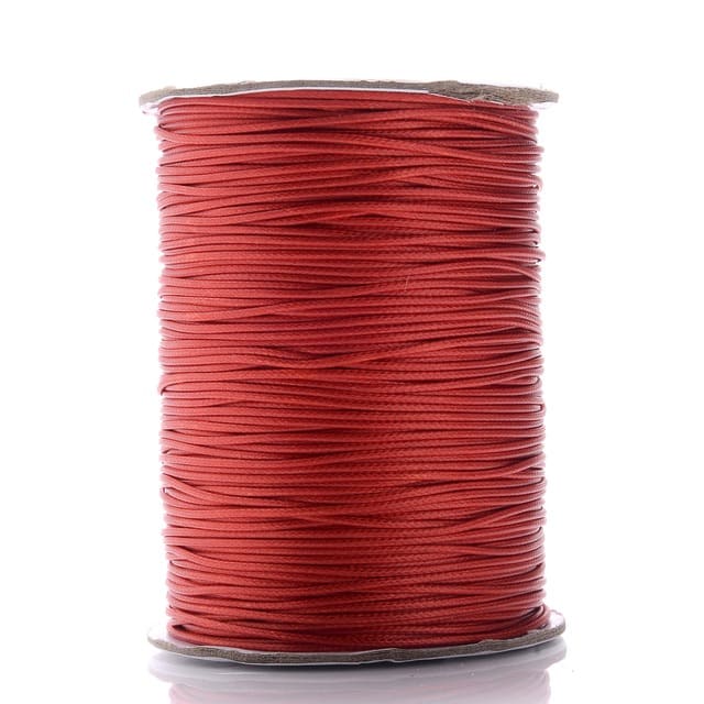 Fil ciré linhasita 1 mm rouge cerise