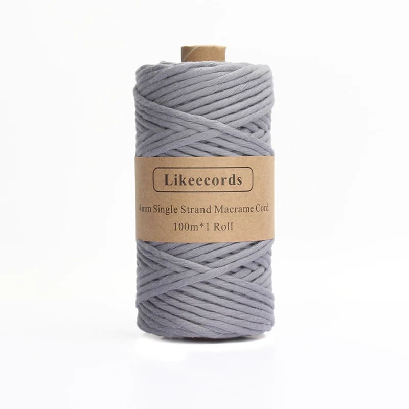 Fil macramé gris 4mm