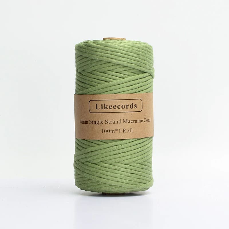 Fil macramé vert 4mm