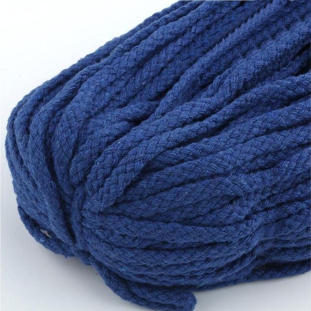 Fil macramé bleu marine 5 mm