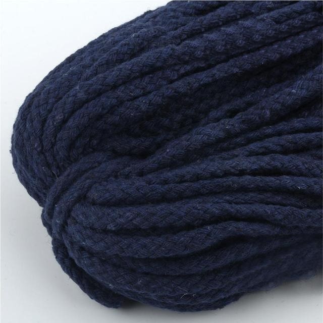Fil macramé bleu nuit 5 mm