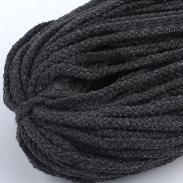 Fil macramé gris foncé 5 mm
