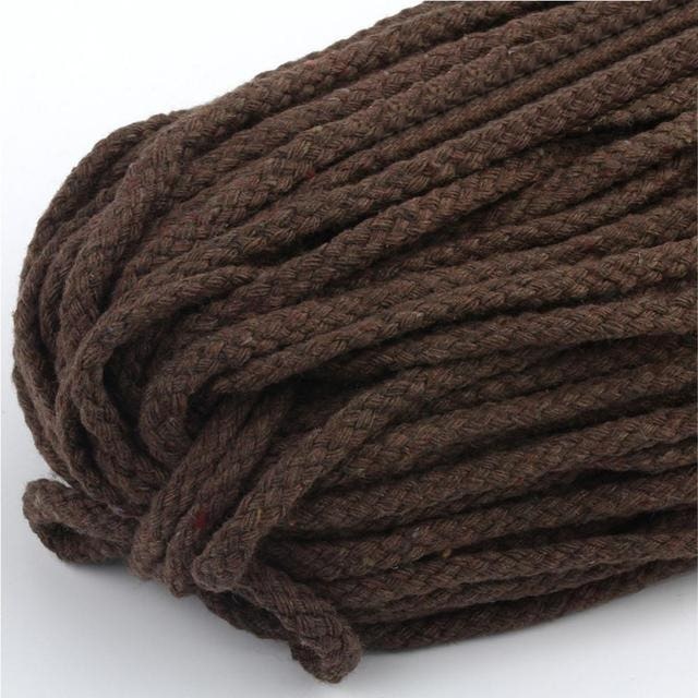 Fil macramé marron clair 5 mm