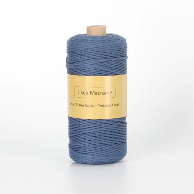 Fil macramé bleu marine 2 mm