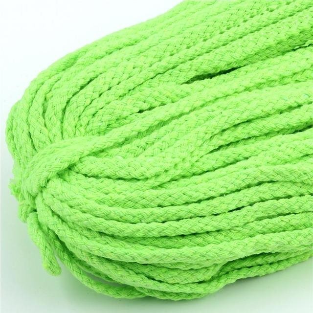 Fil macramé vert lime 5 mm