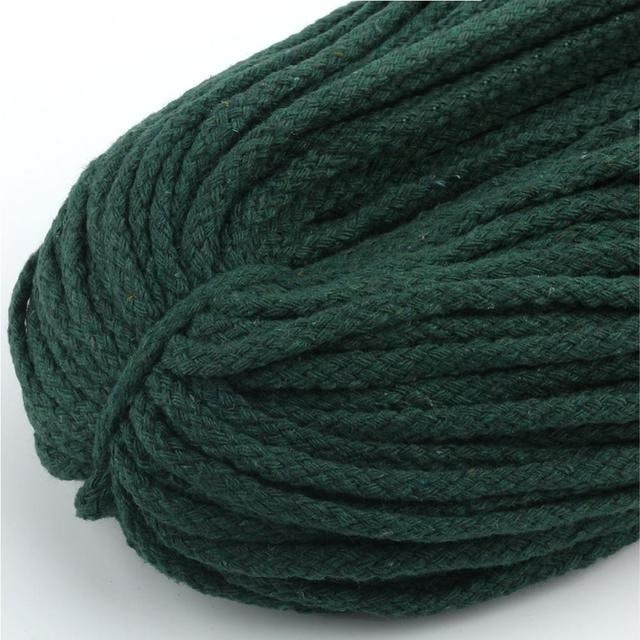 Fil macramé vert sapin 5 mm