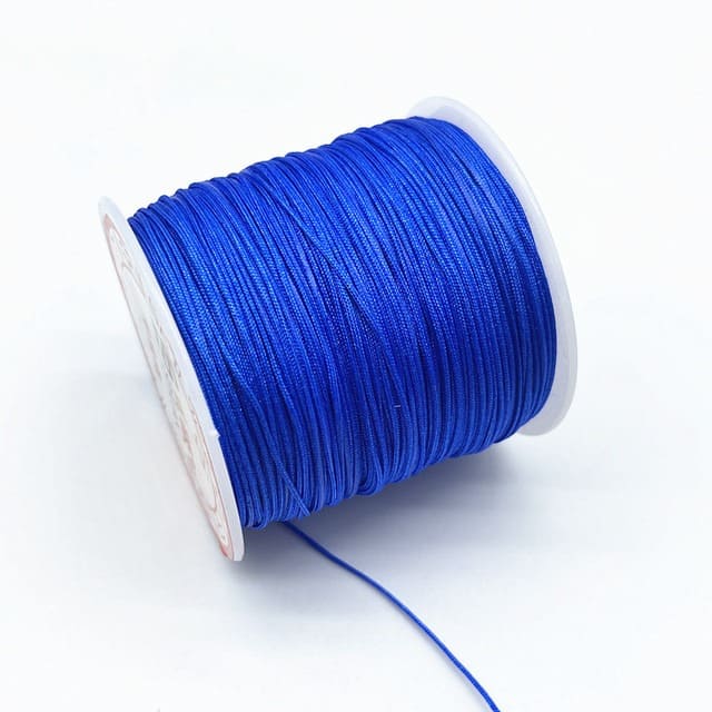Fil en Nylon Tressé Bleu 0,8 mm