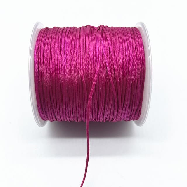Fil nylon tressé 0,8 mm magenta