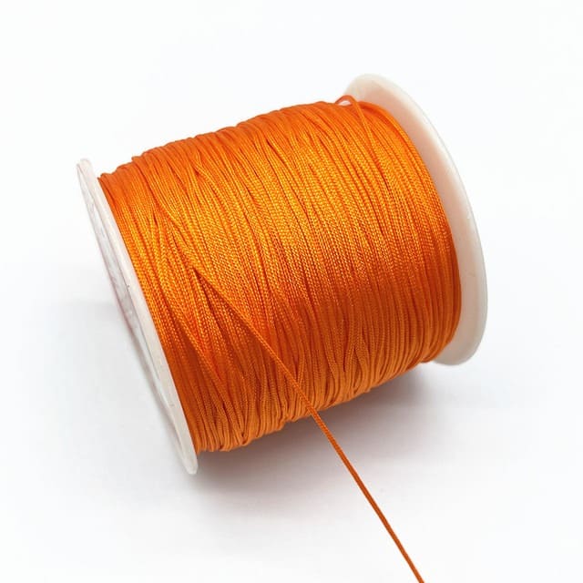 Fil nylon tressé 0,8 mm orange