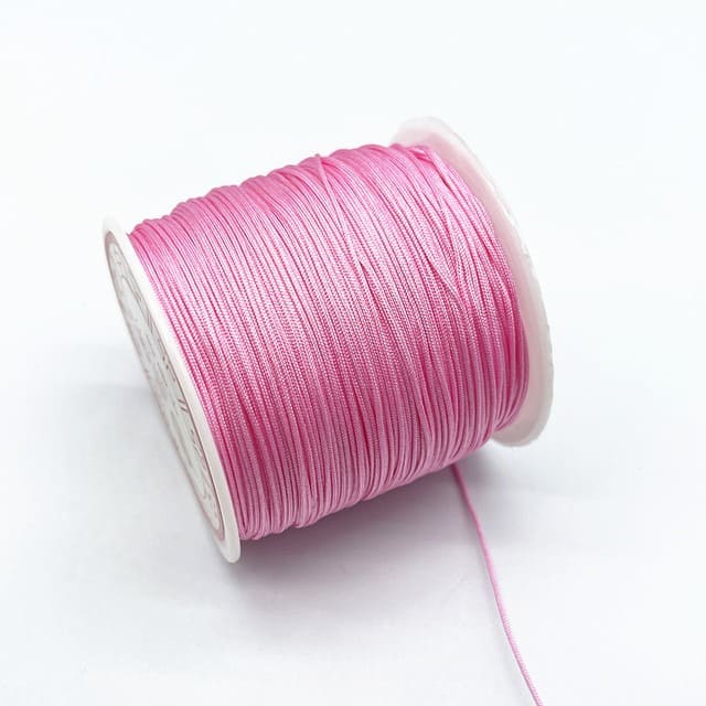 Fil nylon tressé 0,8 mm rose