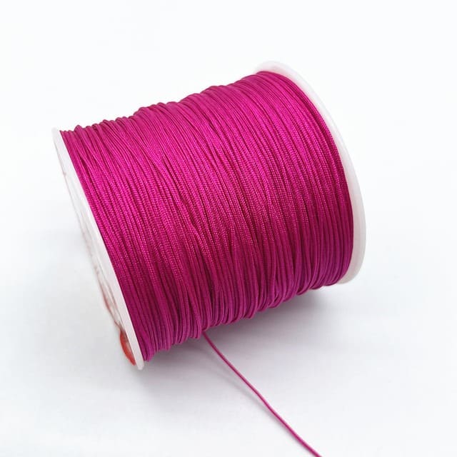 Fil nylon tressé 0,8 mm rose fushia