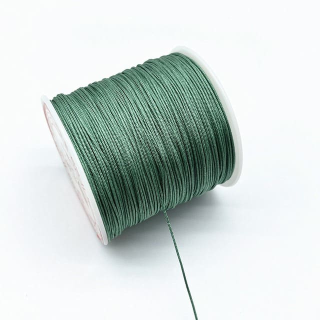 Fil nylon tressé 0,8 mm vert irlandais
