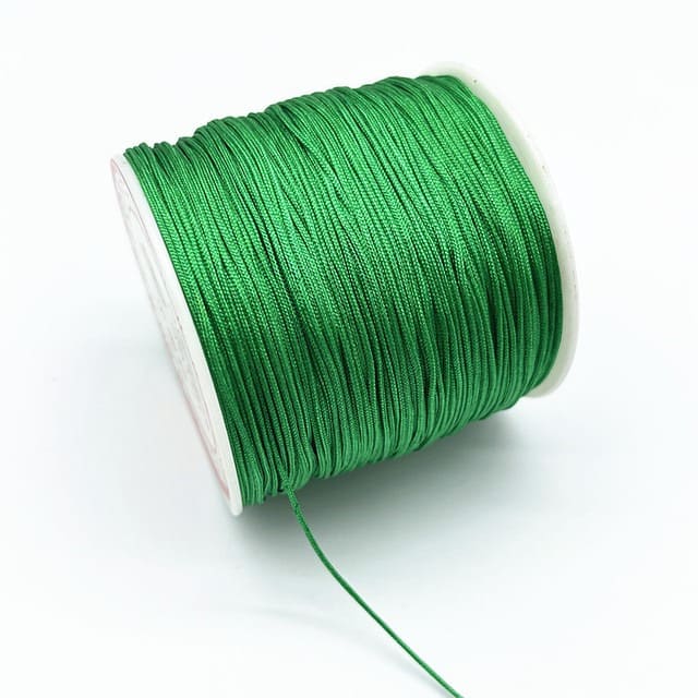Fil nylon tressé 0,8 mm vert irlandais