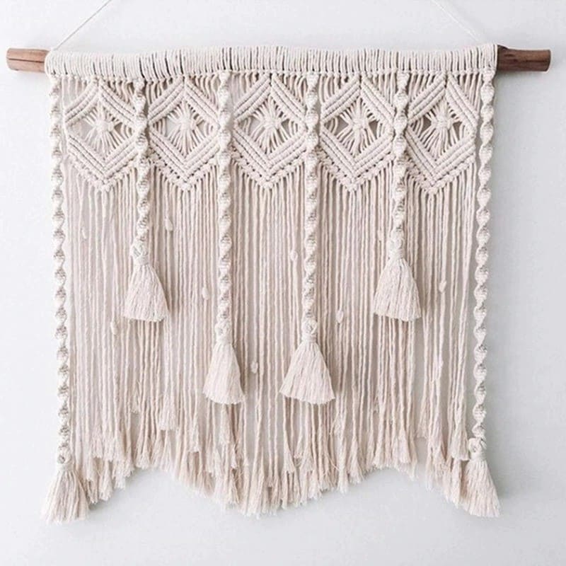 Macramé mural chambre