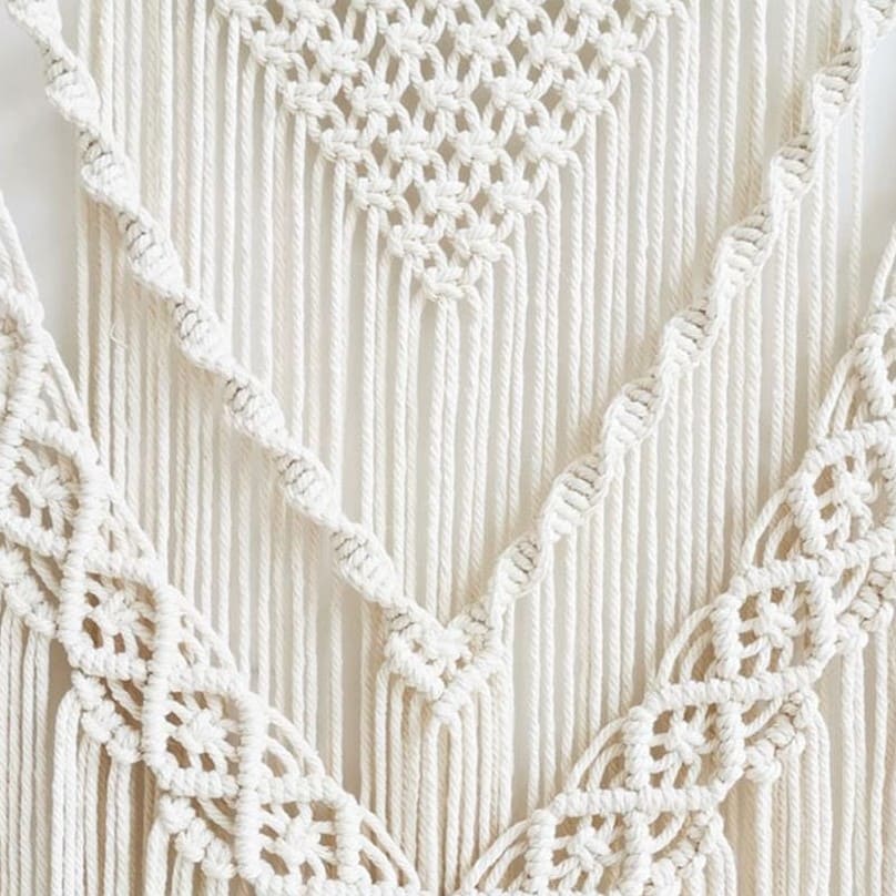 Macramé mural large