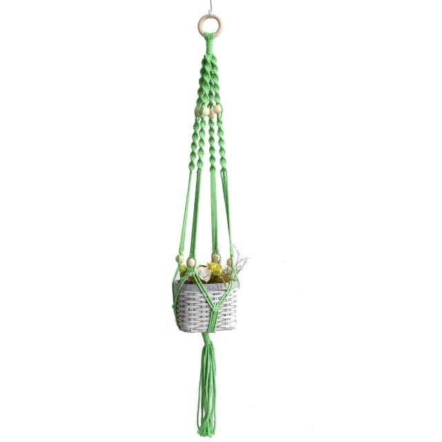 Macramé suspension pour plante verte