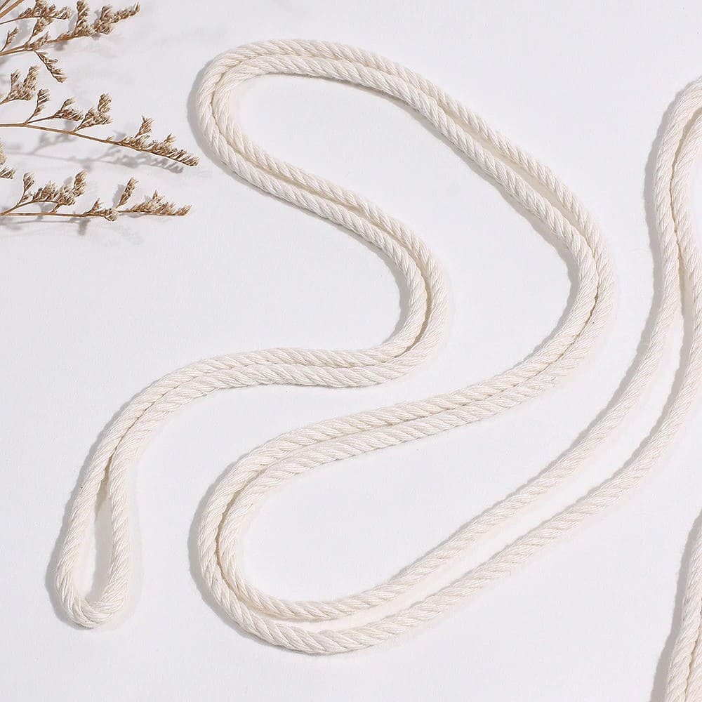 Macramé attache rideau feuille corde