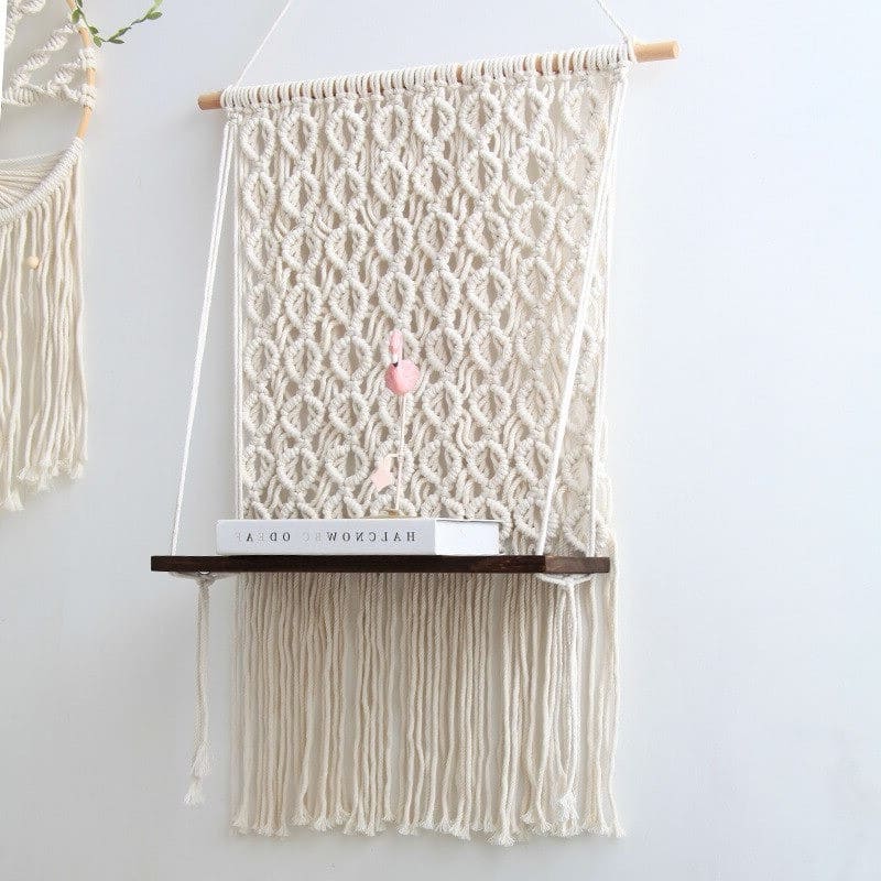 Macramé pour étagère