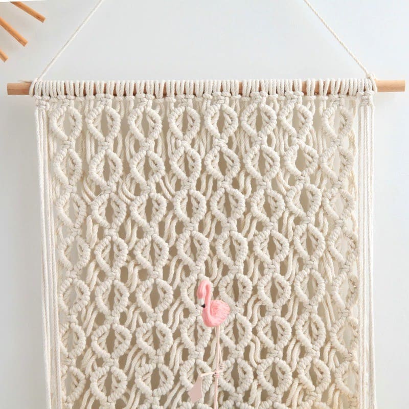 Macramé pour étagère