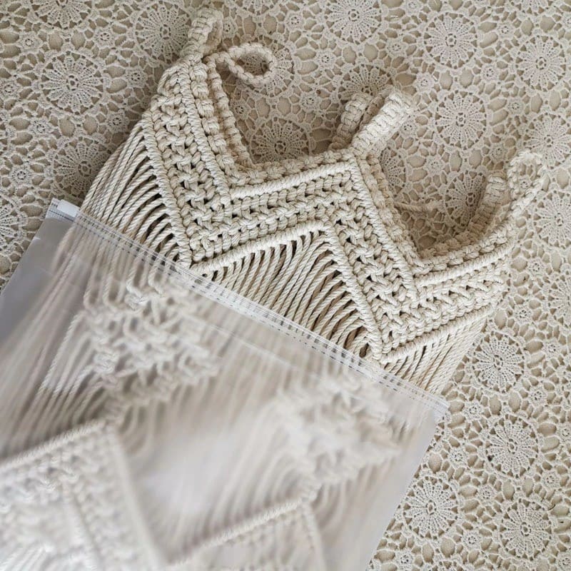 Rideau macramé séparation