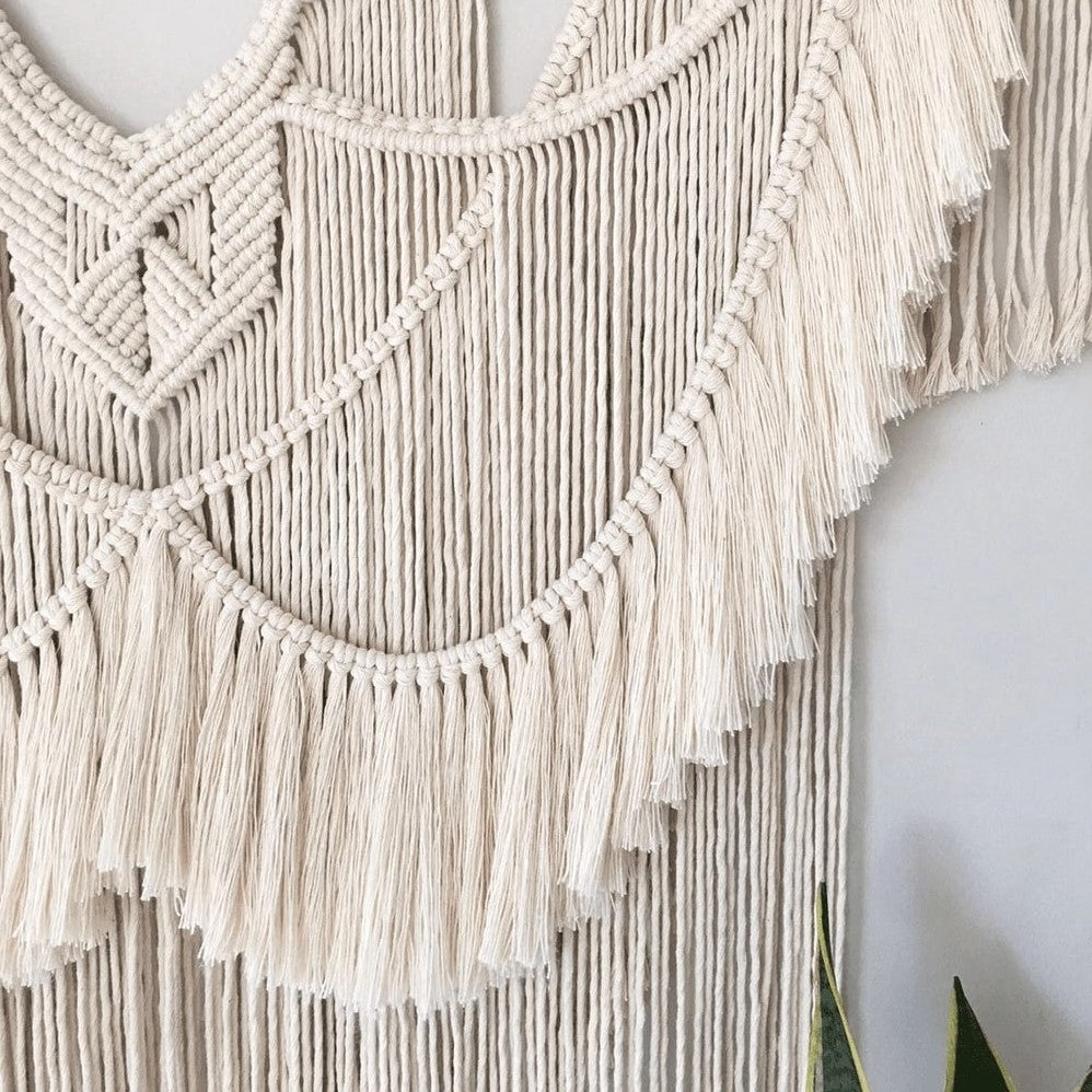 Macramé tête de lit bohème