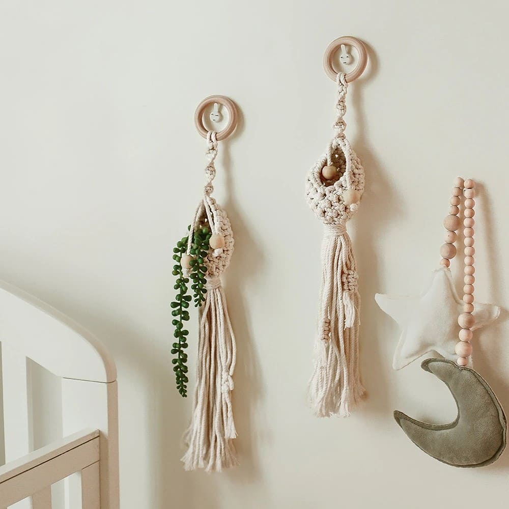 Mini suspension macramé