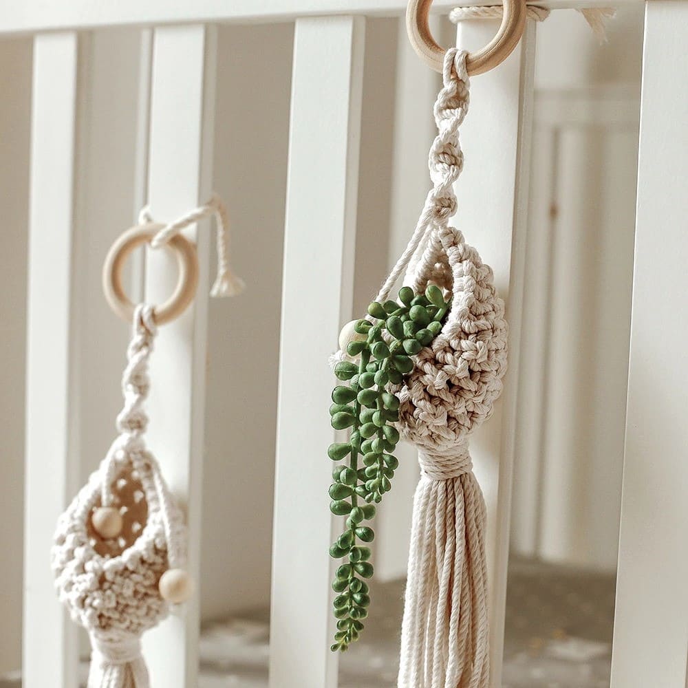 Mini suspension macramé