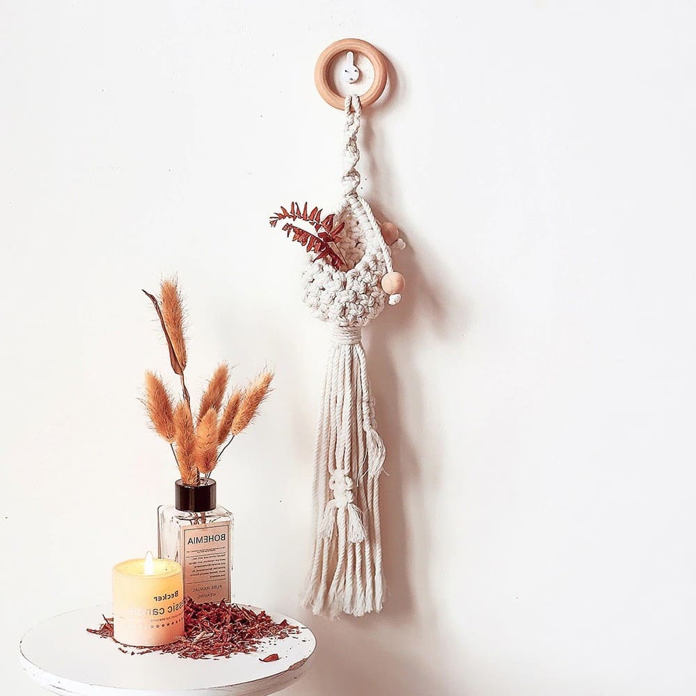 Mini suspension macramé