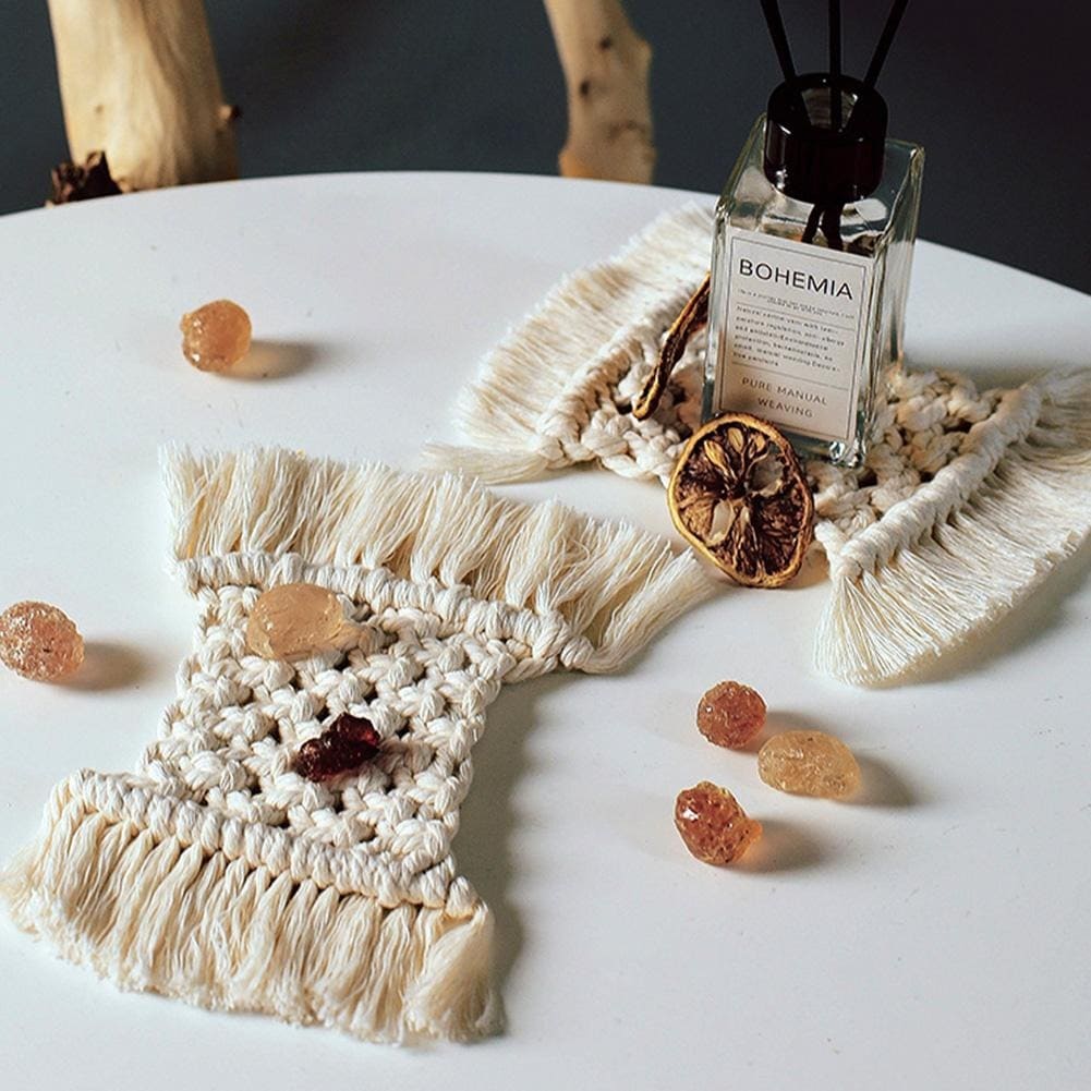 Napperon macramé rectangulaire