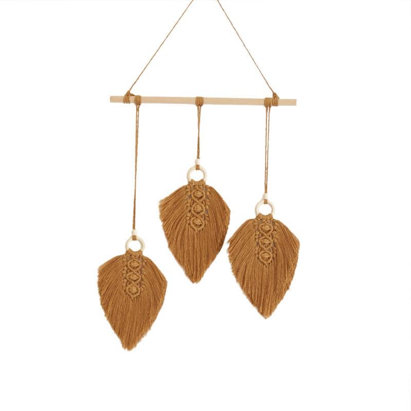 Plumes macramé marrons