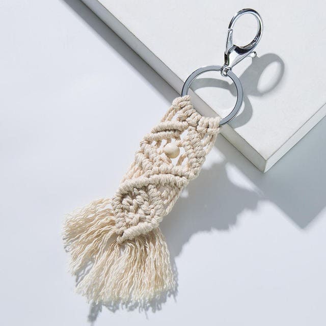 Porte-clé macramé simple