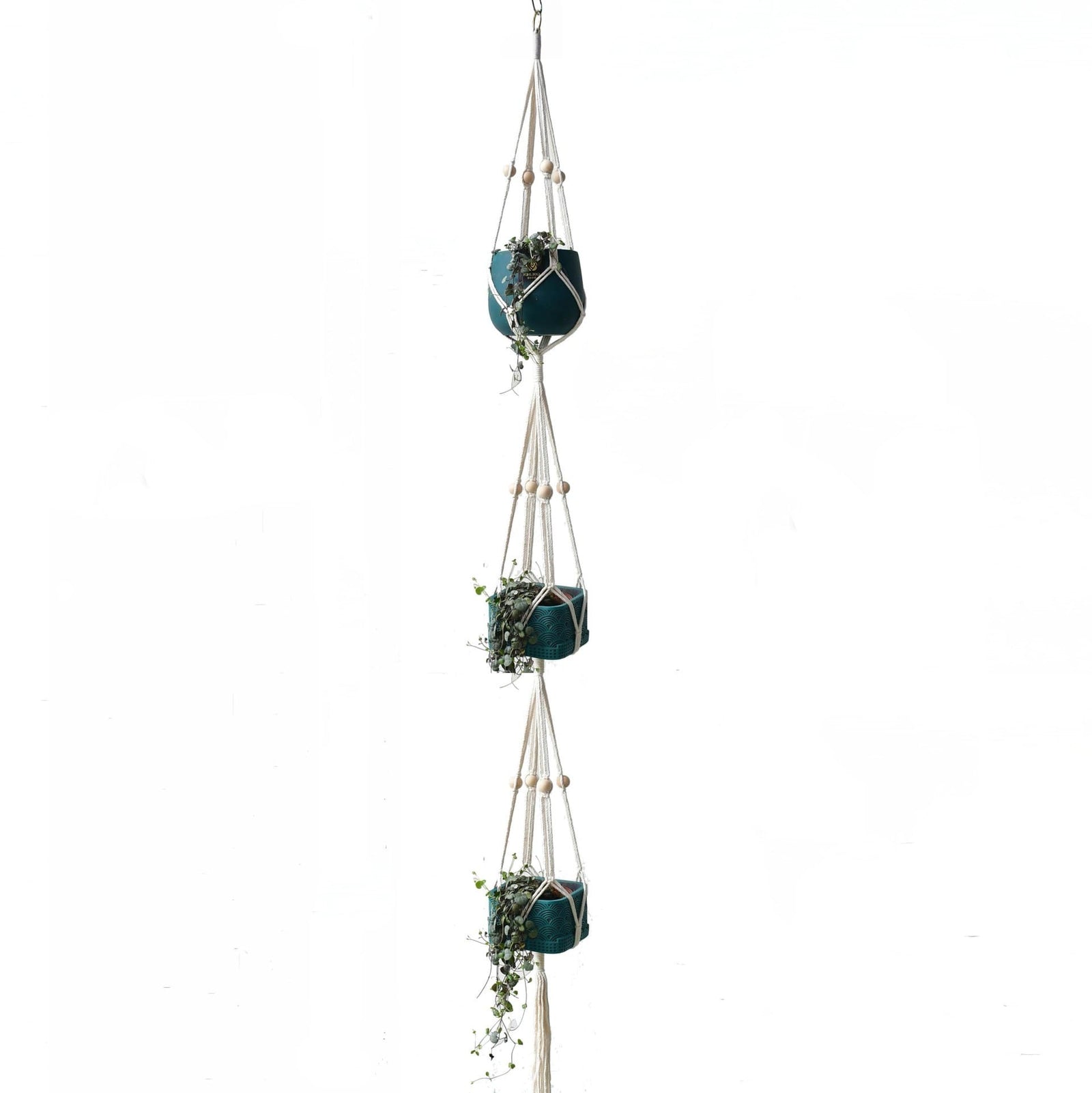 Suspension triple macramé
