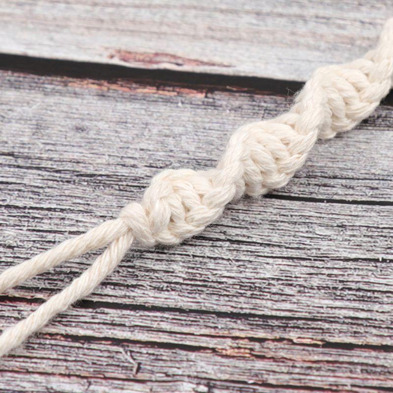 Accroche tétine corde macramé