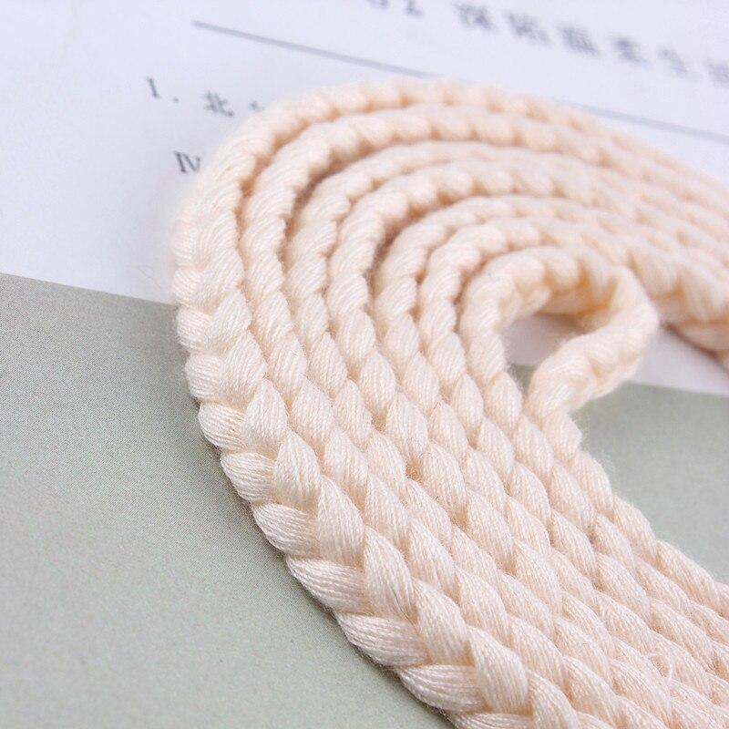 ceinture en corde de coton écru macramé