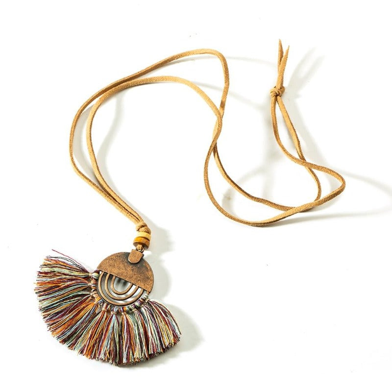 Collier bohème en macramé