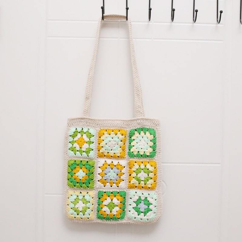 sac en macramé printemps